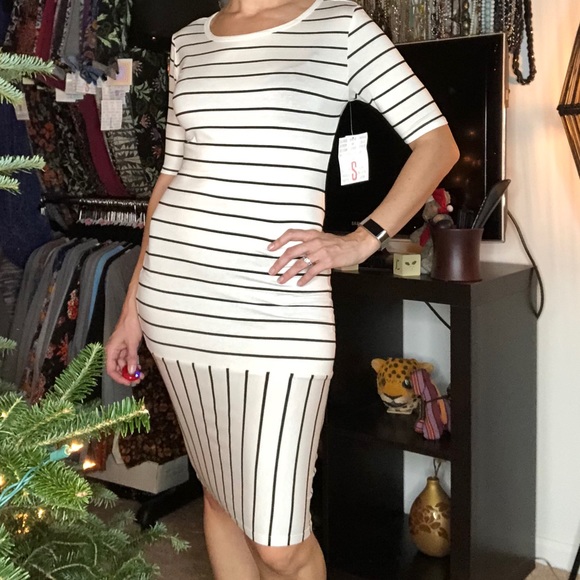 Lularoe Striped Julia Bodycon Pencil 